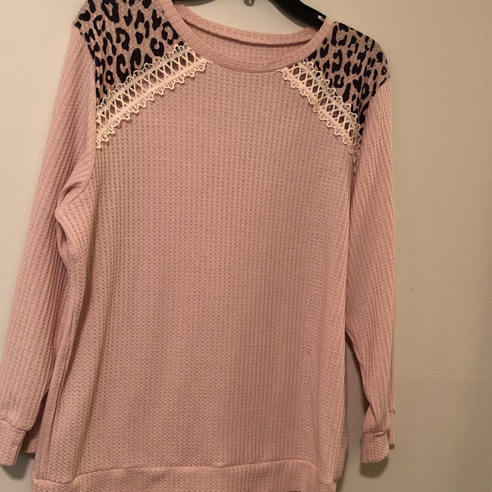 Women’s Plus Waffle Knit Top